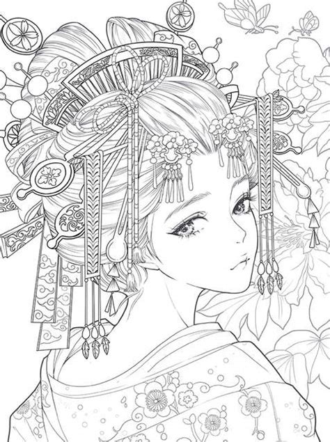 Anime Coloring Book Adultcoloringbookz