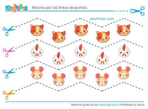 Fichas Con Dibujos Para Recortar Cuadernos Para Niños