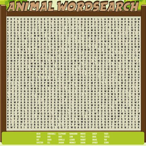 Challenging Hard Word Search Printable