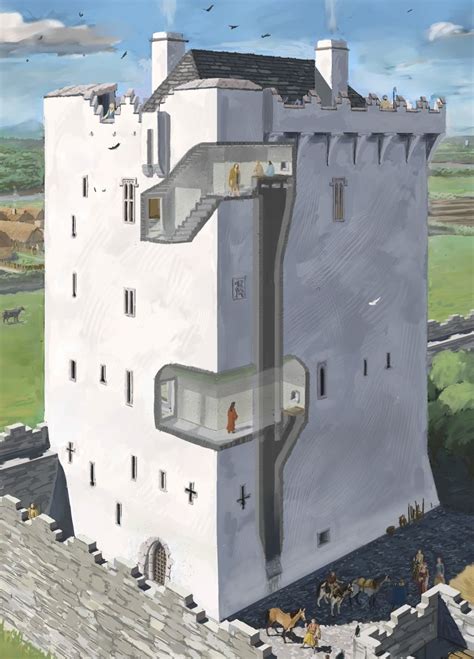 The Garderobes Or Toilets Within A Late Medieval Irish Tower House