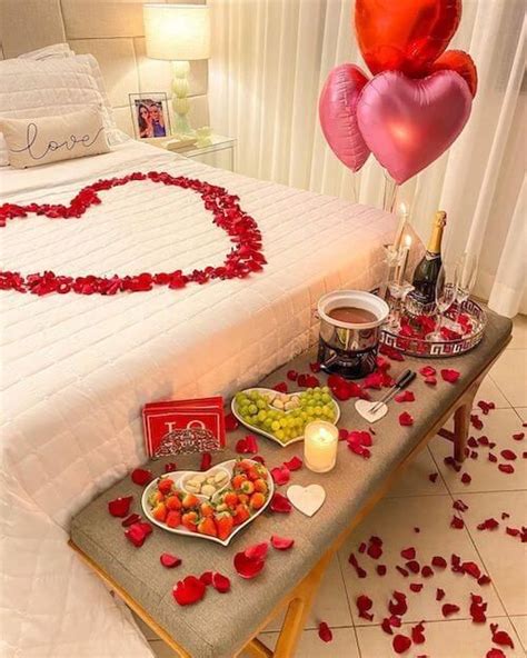 57 Romantic Valentines Room Decoration Ideas For Him Or Her 2023 Bedroom H In 2023