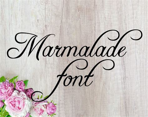 Fonts Font Otf Marmalade Font Svg Wedding Font Svg Cutfile Calligraphy
