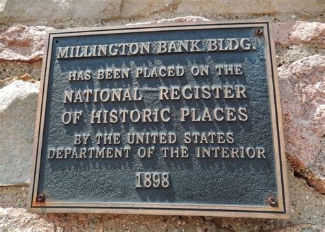 Millington Bank Building Historical Marker