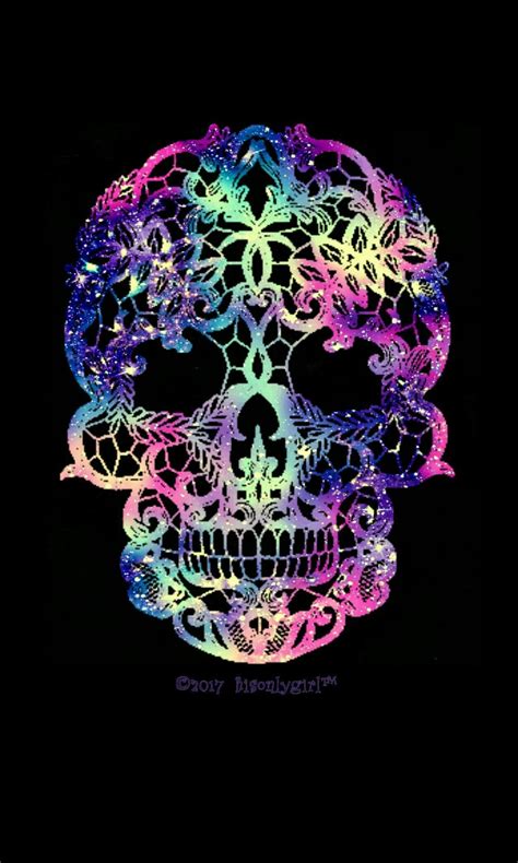 Maybe you would like to learn more about one of these? Res: 1253x2090, Girly skull galaxy wallpaper I created for ...