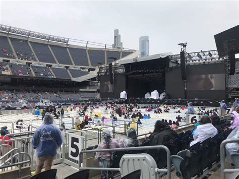 This video of txt meeting bts after their chicago concert. Soldier Field, section 110, row 5, seat 16 - BTS tour: BTS ...
