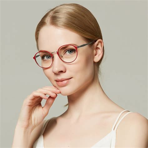 Ibboll Vintage Transparent Eye Glasses Frames For Women Steampunk Round