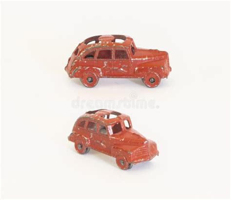 Vintage Miniature Metal Antique Car Toy Stock Image - Image of design