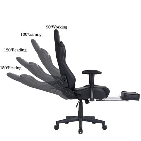 Ficmax Ergonomic High Back Large Size Office Desk Chair Swivel Black Pc