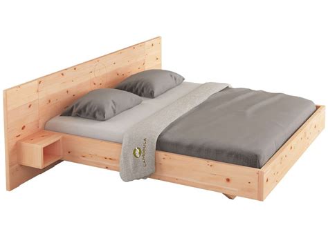 Weitere ideen zu massivholzbett, möbel, bett. Metallfreies Zirbenbett mit Nachttischen und drei unterschiedlichen Fräsungen von LaModula ♥ Das ...