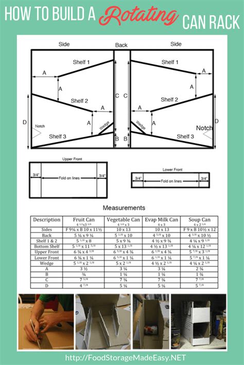 Vertical carousel with motor driven rotating shelves. TUTORIAL: How to Build a Rotating Can Rack | Food storage ...