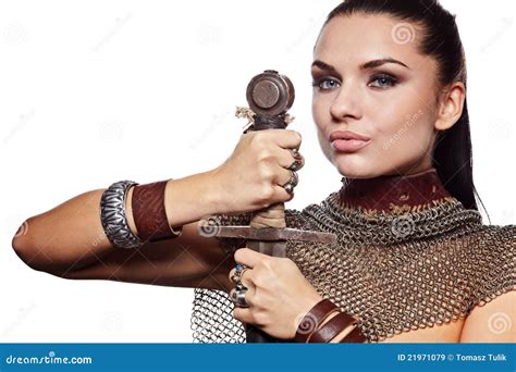 Female Knight In Armour Stock Image Image Of Medieval 21971079
