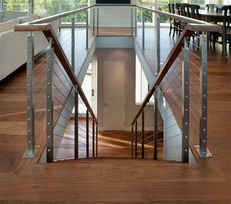 Clearview® Cable Railing Build Coastal Modern Staircase By Ags