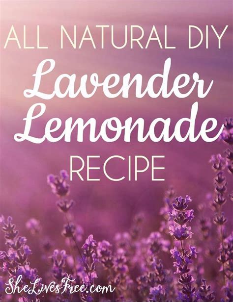 Easy All Natural Lavender Lemonade Recipe Free