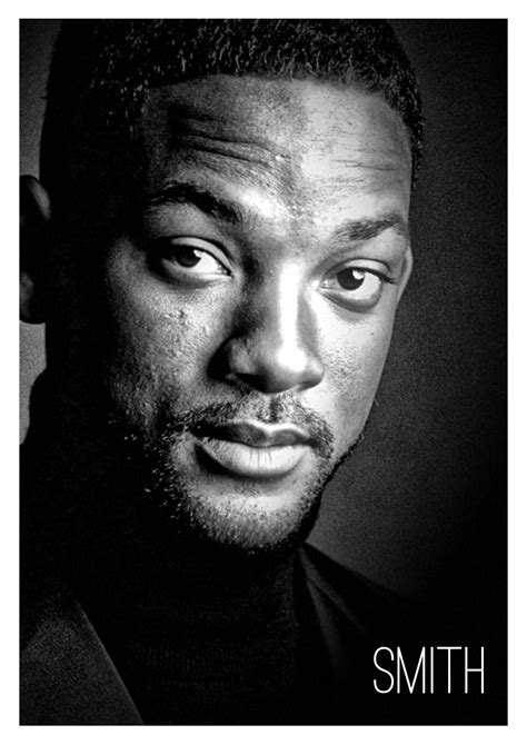 Will Smith Actor Headshots Portrait Black And White Drawing