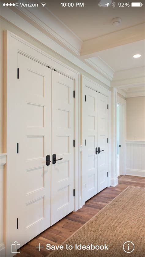 They cover up everything inside similarly too and they're all the more simple to work. Closet doors | Bedroom closet doors, Double closet doors ...
