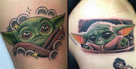 5 Baby Yoda Tattoos From Star Wars The Mandalorian