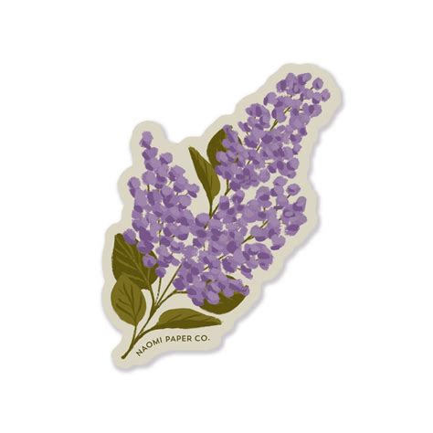 Lilacs Sticker — Naomi Paper Co