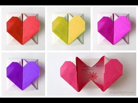 Tutorial Origami Heart Box Corazón En Origami Easy Origami Heart