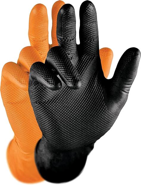 Grippaz 246 Gants De Protection En Nitrile Noir Taille L 50 Pièces