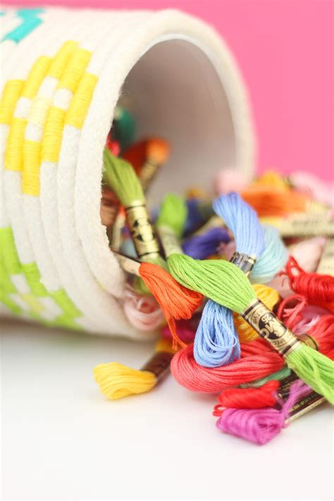 DIY Wrapped Rope Container | Damask Love