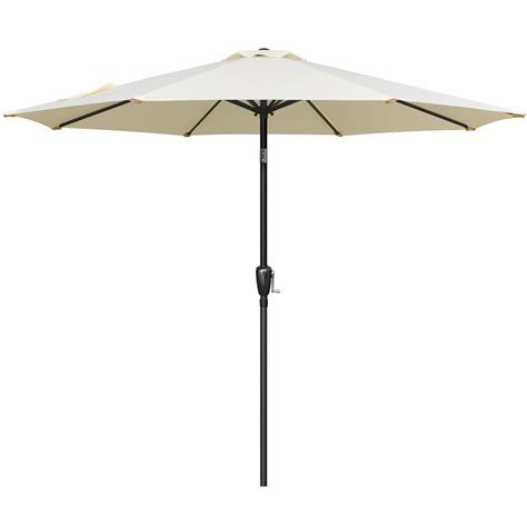 Simple Deluxe 9ft Outdoor Market Table Patio Umbrella With Button Tilt