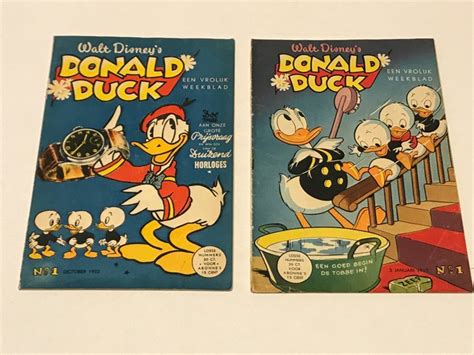Donald Duck Weekblad Nummer 1 Uit 1952 And Nummer 1 Uit Catawiki