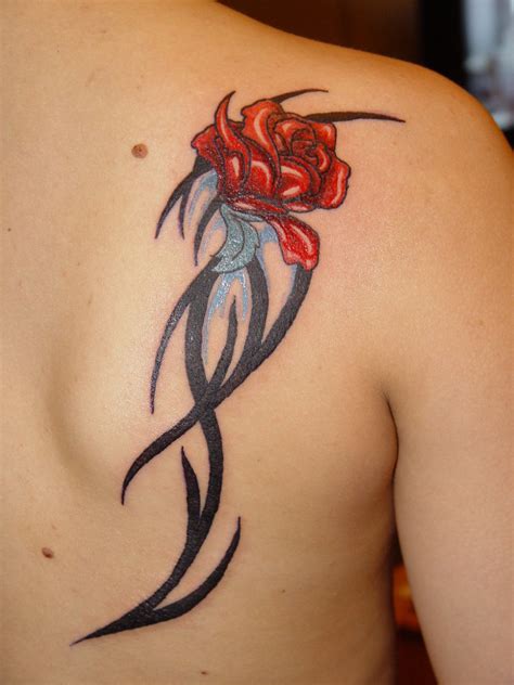 26 Beautiful Tribal Rose Tattoos Only Tribal