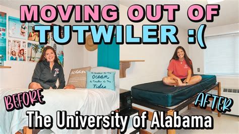 college dorm move out tutwiler the university of alabama youtube