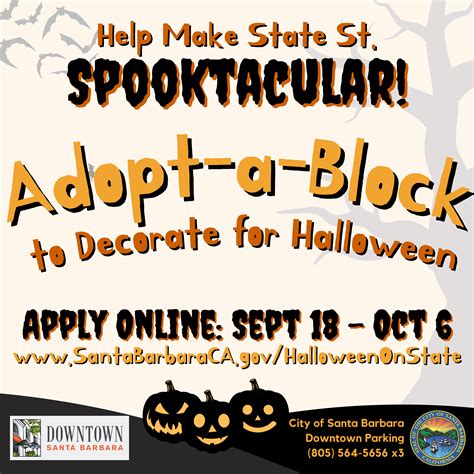 Halloween Adopt-a-Block Decoration Program | City of Santa Barbara