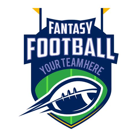 Custom Fantasy Football Team Sticker With Accents