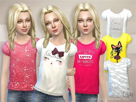 T Shirt Collection For Girls Found In Tsr Category Sims
