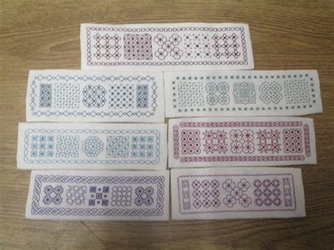 Some Handmade Blackwork Bookmarks Blackwork Cross Stitch Blackwork