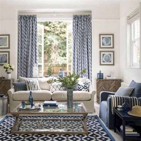 57 Beautiful Coastal Living Room Decoration Ideas Mediterranean