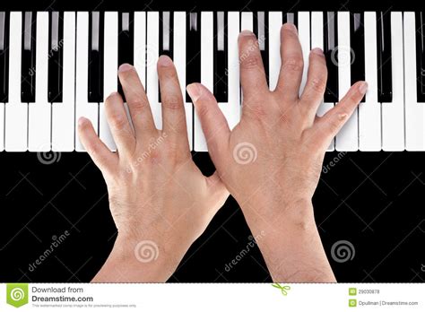 Hands On A Piano Keyboard Royalty Free Stock Photos ...