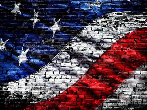 American Flag On Bricks Photograph By Lane Erickson Fine Art America