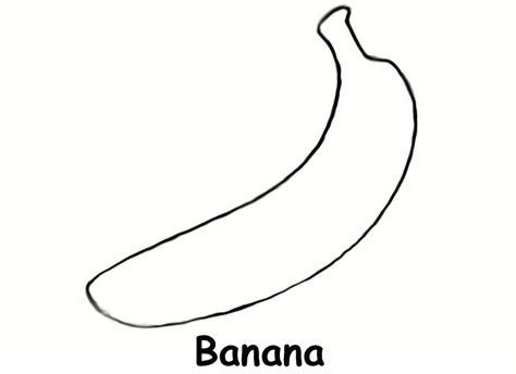 Banana Dibujo Para Colorear