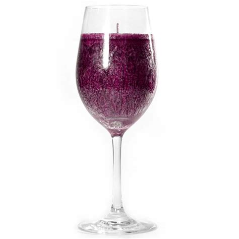 Merlot Scented Candles In 11 Oz Wine Glass