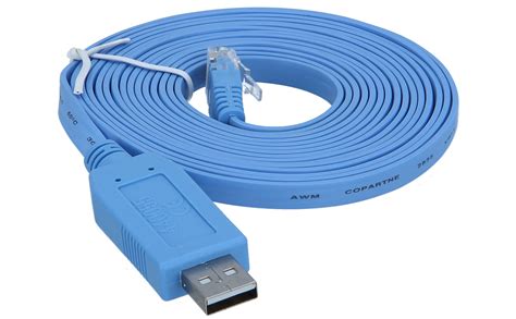 cisco cab console usb rj45 console cable 6 ft with usb type a and rj45