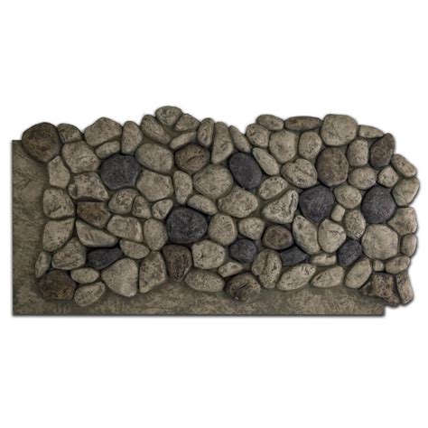 Nextstone 51 In X 27 In Polyurethane River Rock Faux Stone Panel In
