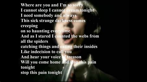 Hello there, the angel from my nightmare, the shadow in the background of the morgue. Blink 182 - I Miss You (Lyrics) - YouTube