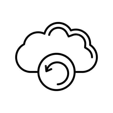 Cloud Backup Line Icon Cloud Backup Backup Sync Png And Vector With