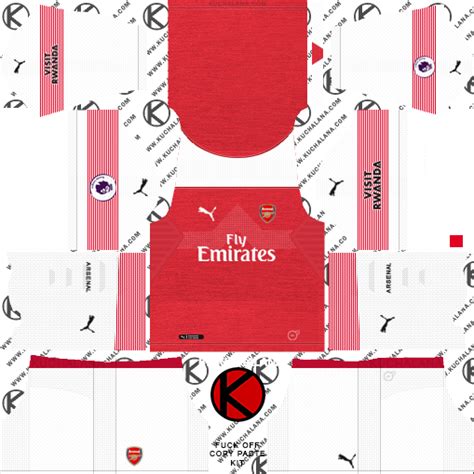 Arsenal 201819 Kit Dream League Soccer Kits Kuchalana