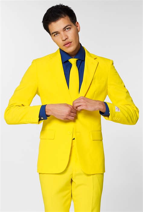 Yellow Fellow Yellow Suit Neon Suit Opposuits Yellow Suit Prom
