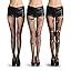 Amazon Com Abberrki Womens Halloween Stockings Skull Fishnet Tights