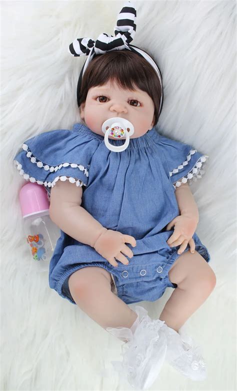 Npkcollection 55cm Full Silicone Body Reborn Baby Doll Toy Like Real