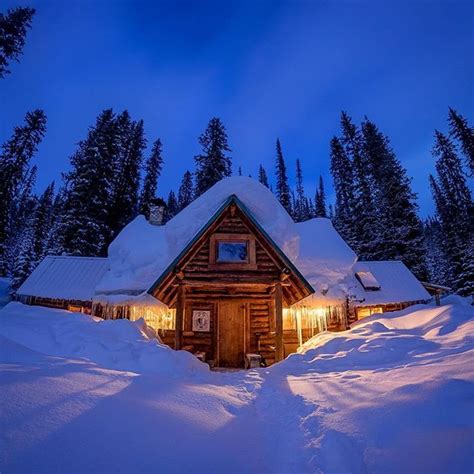 The Stanley Mitchell Hut In Yoho National Park To Get To It In Winter