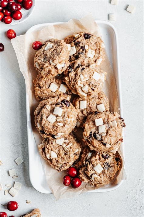 The Best Cranberry Oatmeal White Chocolate Chunk Cookies — Baked Greens
