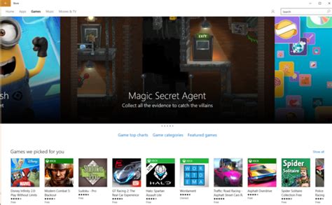La Tienda Windows 10 Finalmente Ofrecerá Juegos Decentes