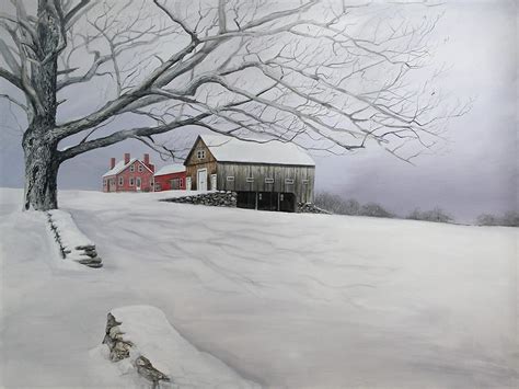 Winter Farm Painting Update William Kramer Photography
