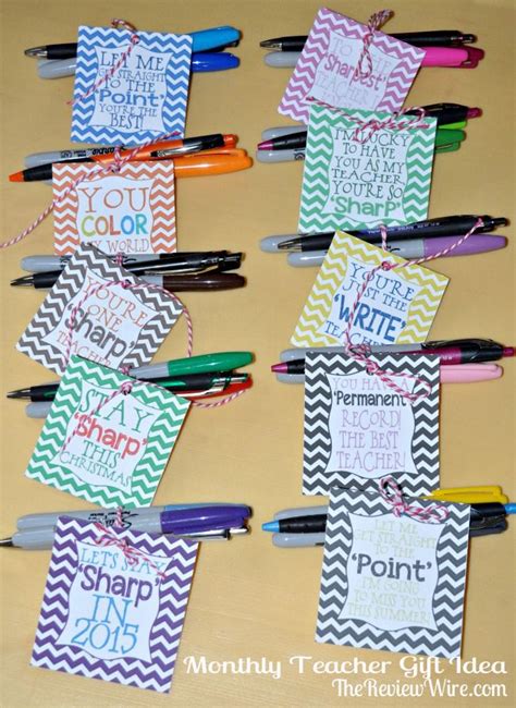 Is to hold clothes to a position. Back To School Monthly Teacher Gift Idea {Includes ...